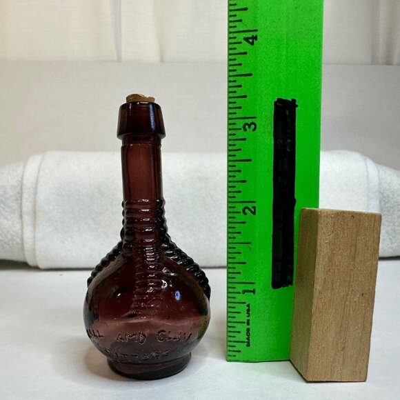 Antique Vtg Glass Apothecary Jaundice Bitters Bottles 1852 w/ Stoppers & Box - Picture 3 of 16